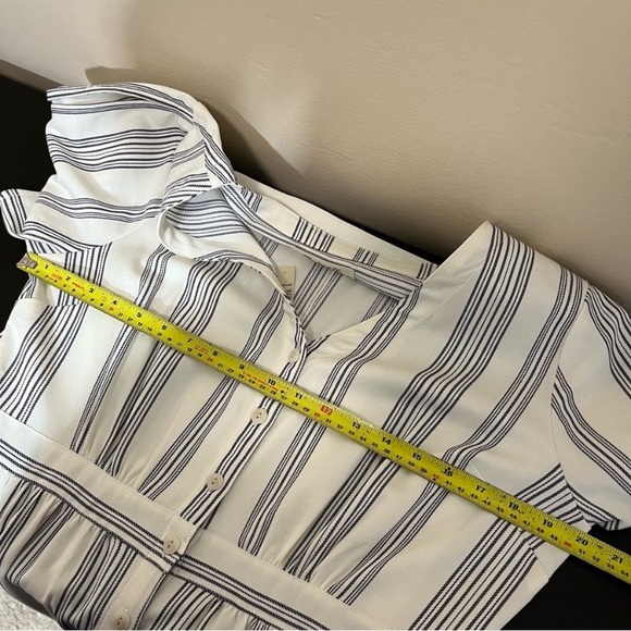 ✨Host Pick ✨ NWT Madewell Tie-Sleeve Dress in Indigo Stripe - Picture 6 of 8